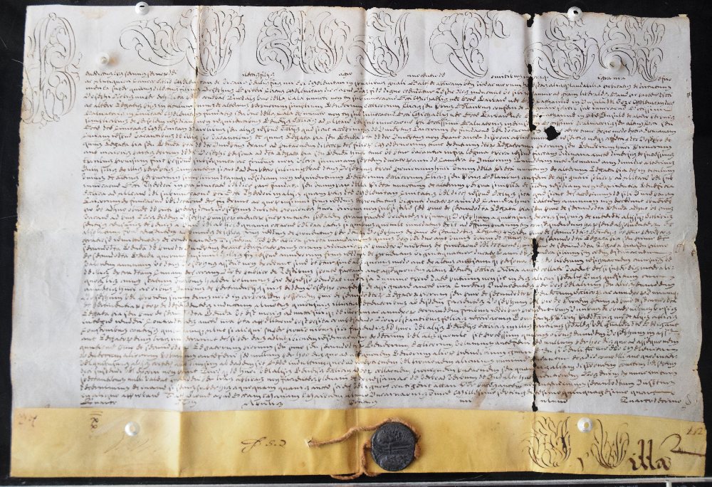 Benedict XIV, 17th C. Parchment vellum doument