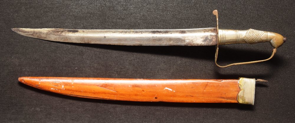 Decorative sword with wooden sheath