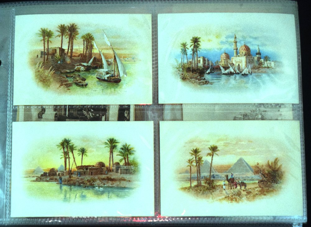 30, Egypt old colour & B&W picture postcards, used and unused