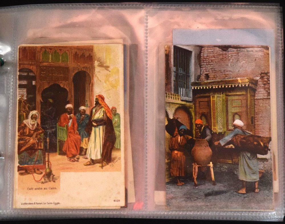 120, Postcards, colour & B&W, Mainly Egypt (Cairo & Alexandria)