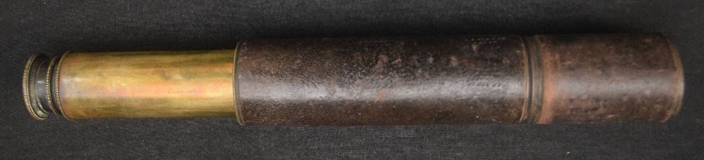 WWI telescope brass with leather exterior