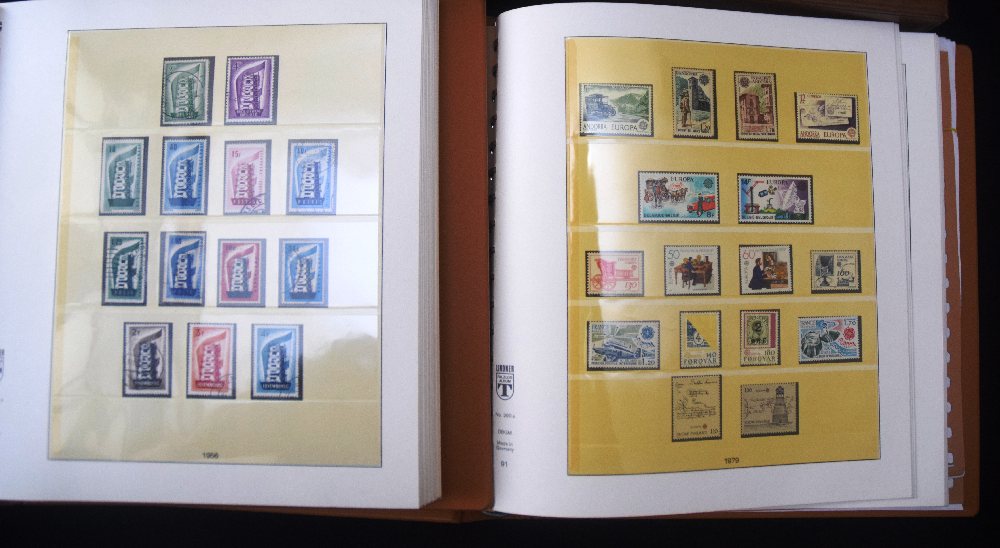 Europe stamp collection, mint and used in 2, Linder albums