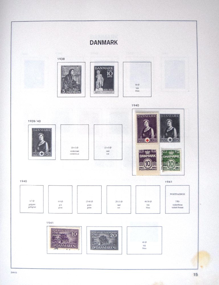 Denmark, Greenland, Faro, collection until 1980's, in Davo album