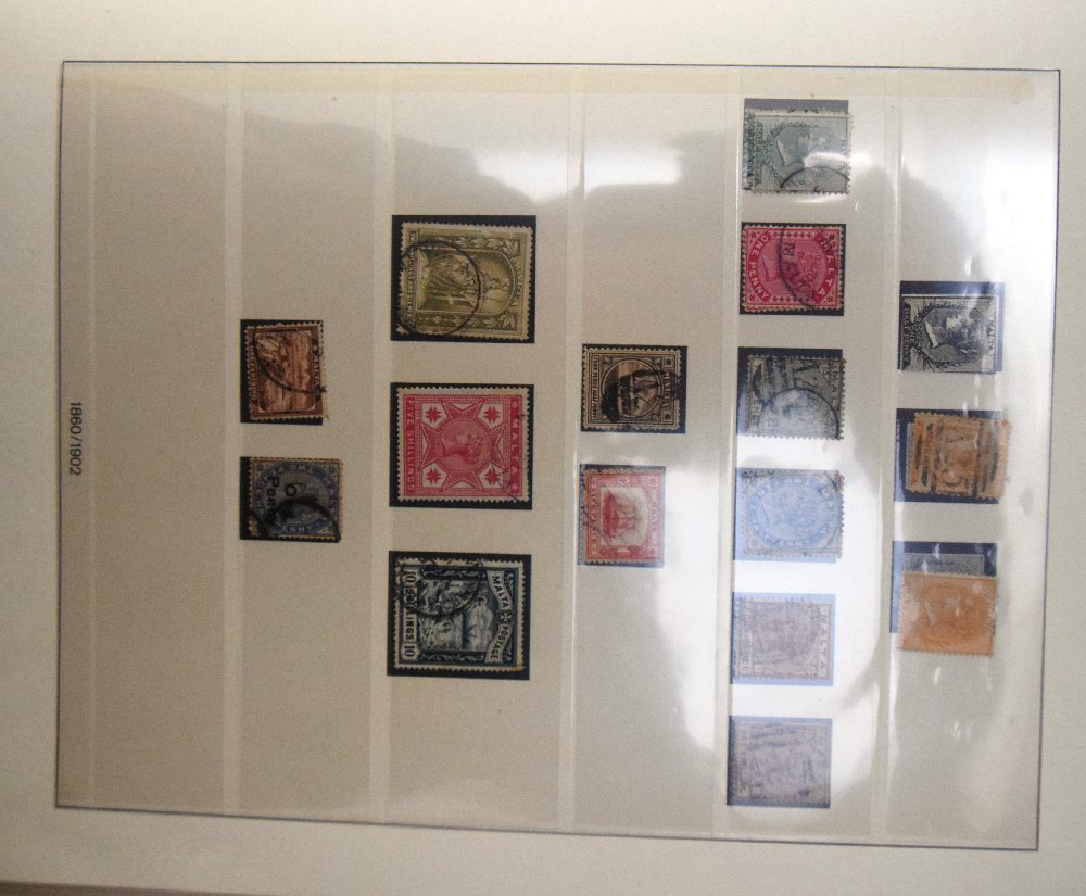Malta stamp collection, 1870-1974, in album