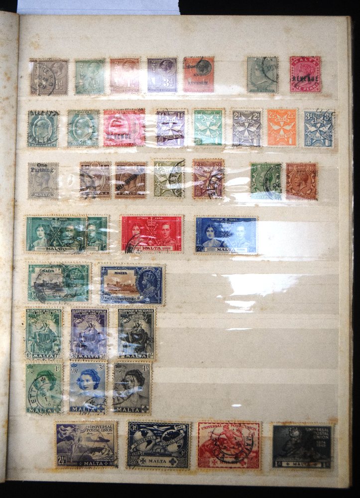 Malta stamp collection, in album