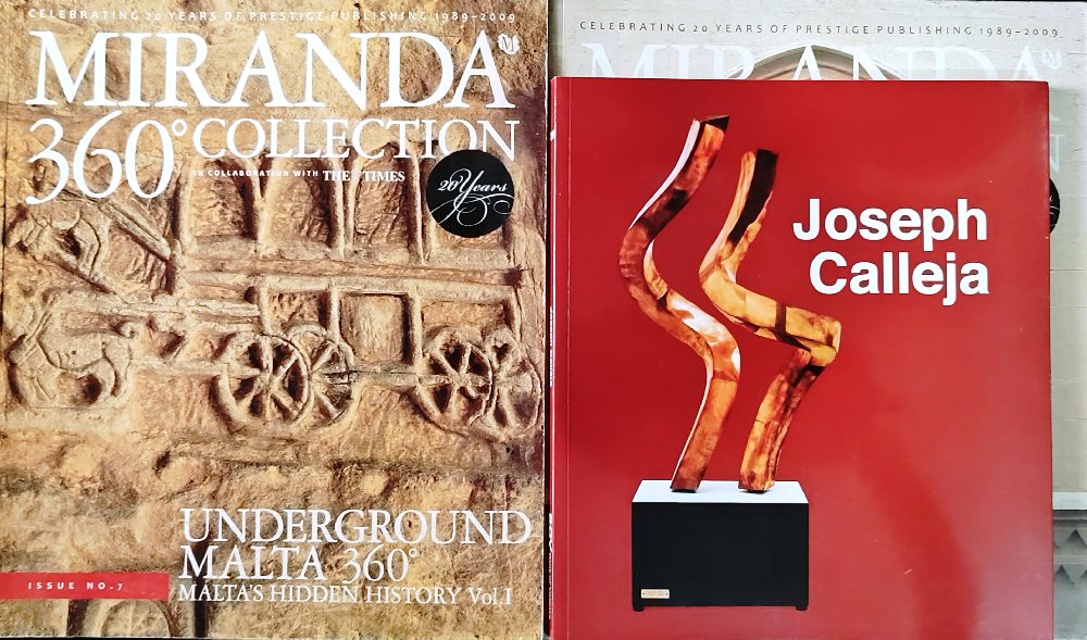 Joseph Calleja - Exhibition catalogue; Miranda 360 Collection periodicals Nos 1-12.