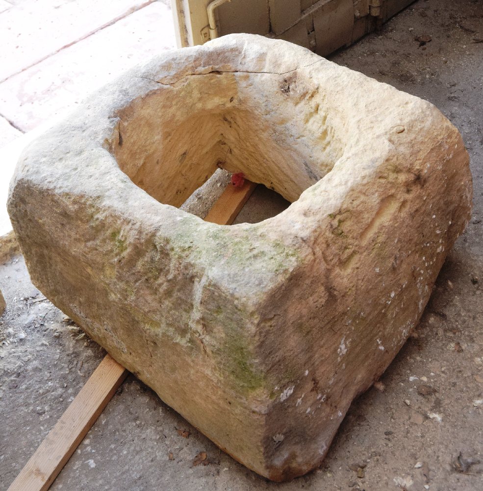 19th C. Maltese limestone well-head
