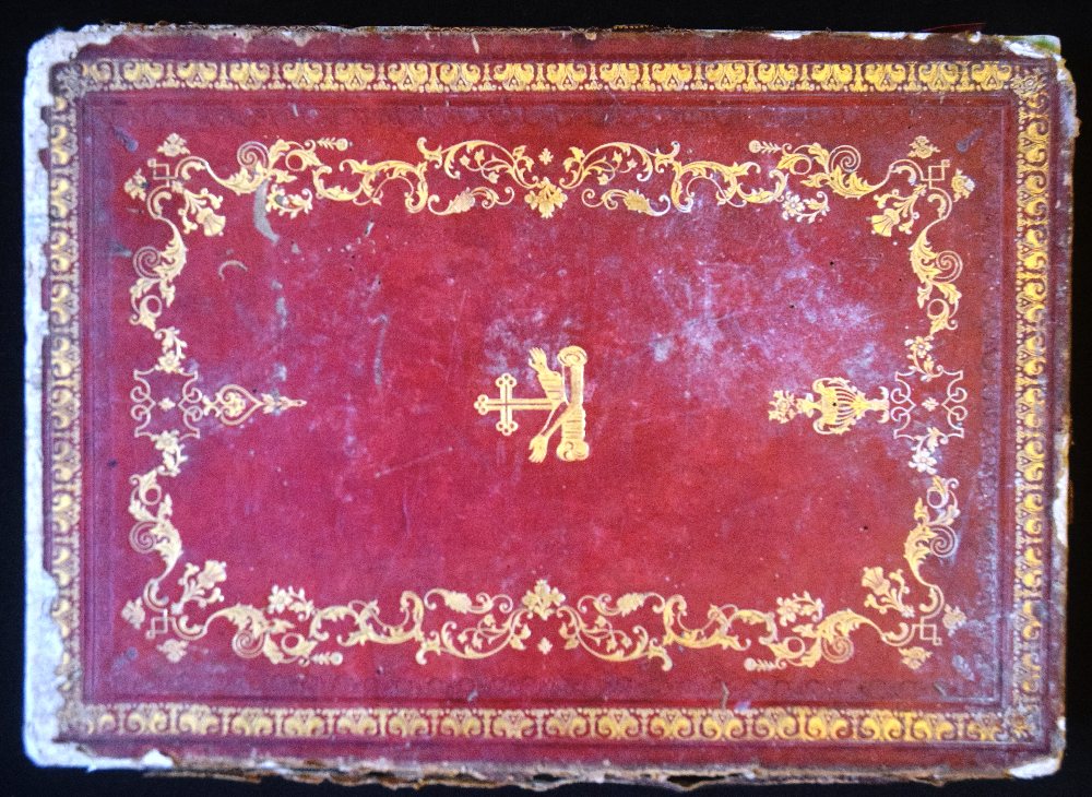 Missale Romanum with prints,  1860, leather bound
