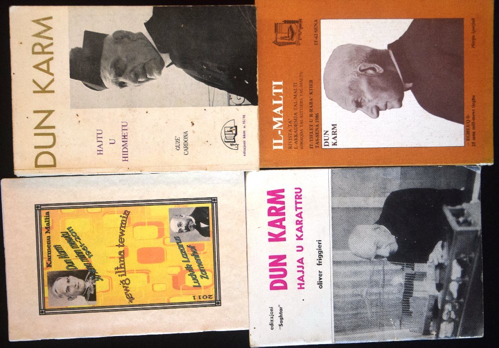 Cardona Guze, Dun Karm; Din Karm, il-Malti and 2 other booklets (4)