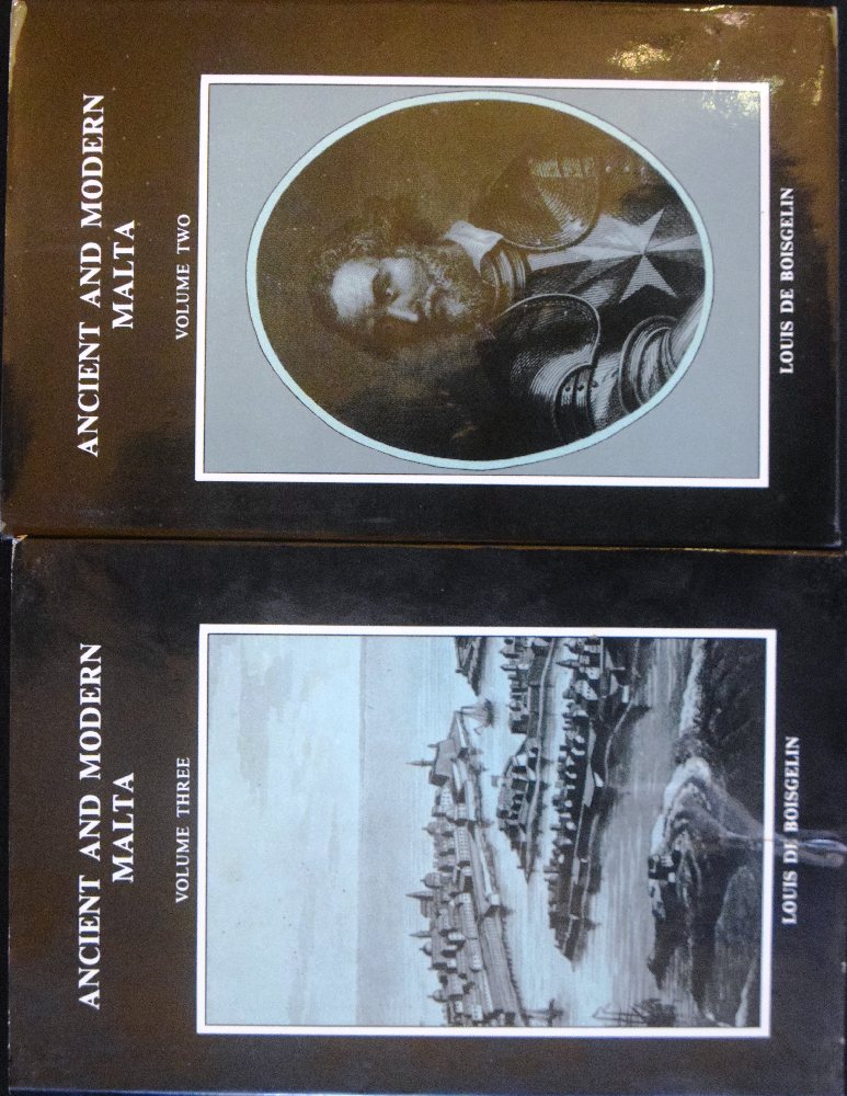 Louis De Boisgelin, Ancent and Modern Malta, Midsea Books, vols 2&3, HB