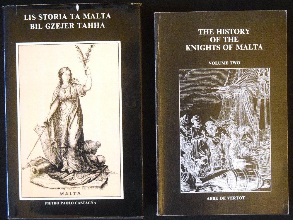 Castagna P. P., Lis-Storja ta Malta bil-Gzejjer tahha; Vertot - The History of the Knights of Malta 