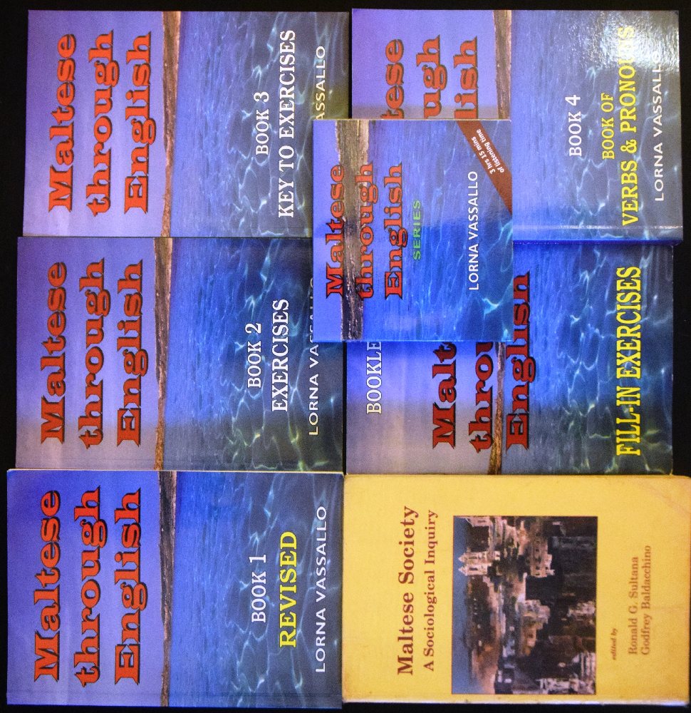 Vassallo Lorna, Maltese through English Books 1-4 and booklets, Sultana Baldacchino (ed) Maltese soc