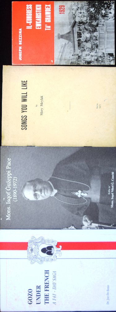 Bezzina Joseph, Il-Kungress Ewkaristiku ta' Ghawdex; Gozo under the French and 2 other Gozo Books (4