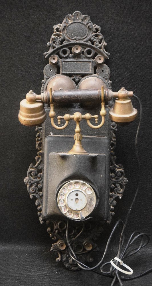 Old wall hanging telephone