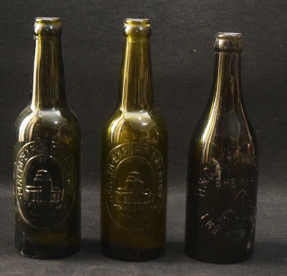 H & G SIMMONDS Ltd bottle & 2 Malta Export Brewery bottles (3)