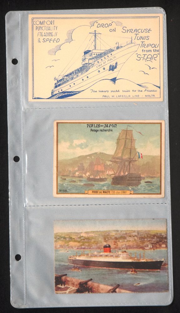 2, Malta old postcards and a card