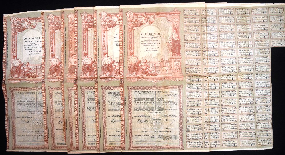 1904 French city Bonds for Metro construction