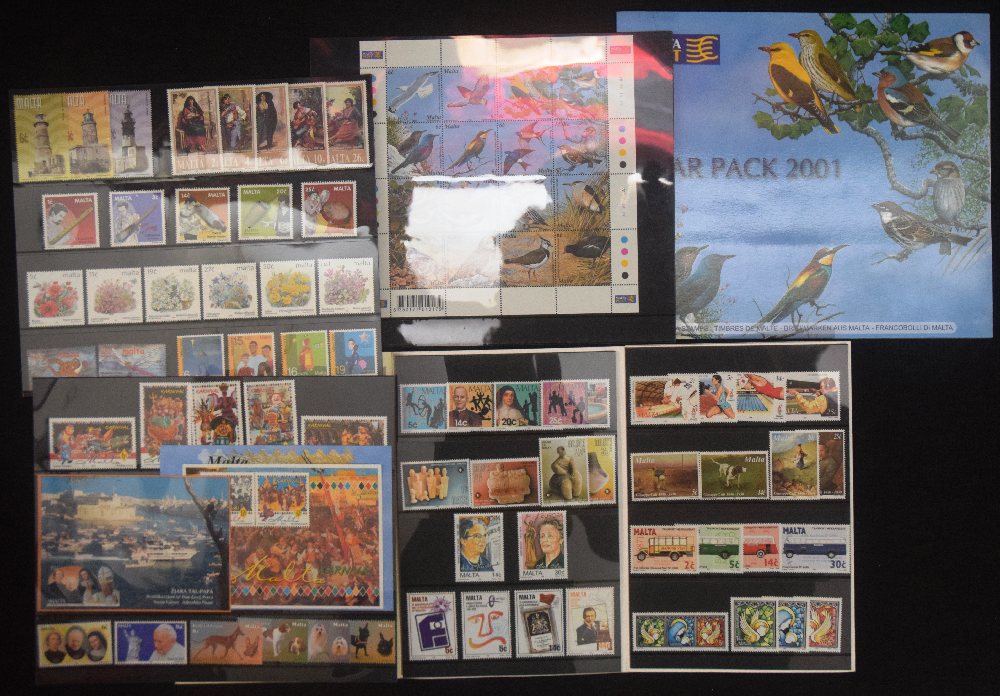 Malta Year Packs ( 1996 & 2001 stamps )