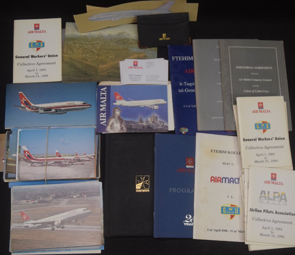 AirMalta cards, Programmes, booklets etc
