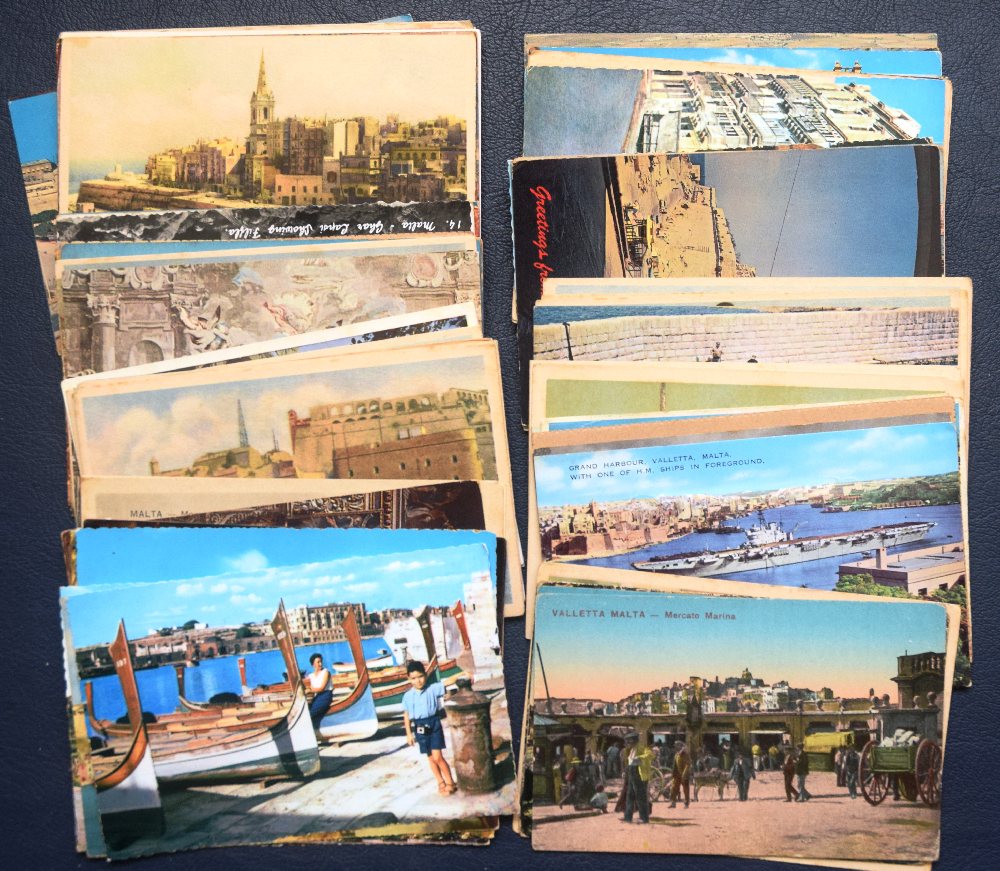 60, Malta old postcards (approx)