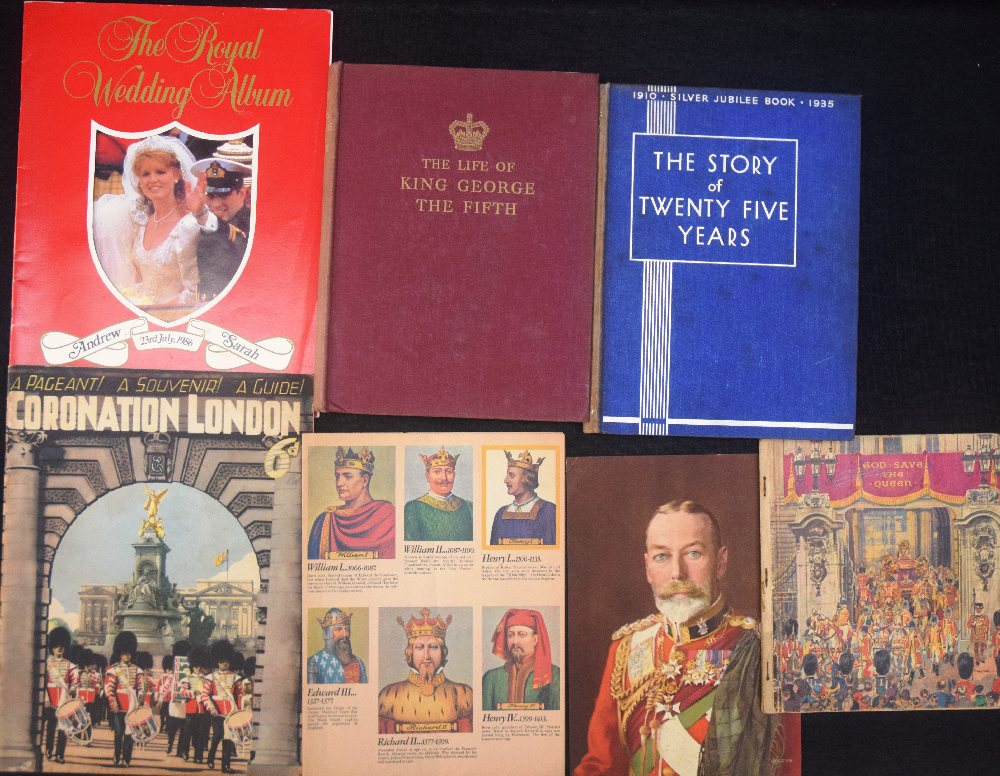 British Monarchy, 2 books and 3 booklets