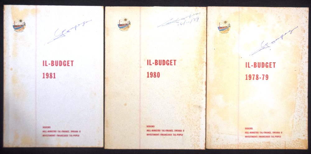 Il-Budget, 3 issues, 1979, 1980, 1981