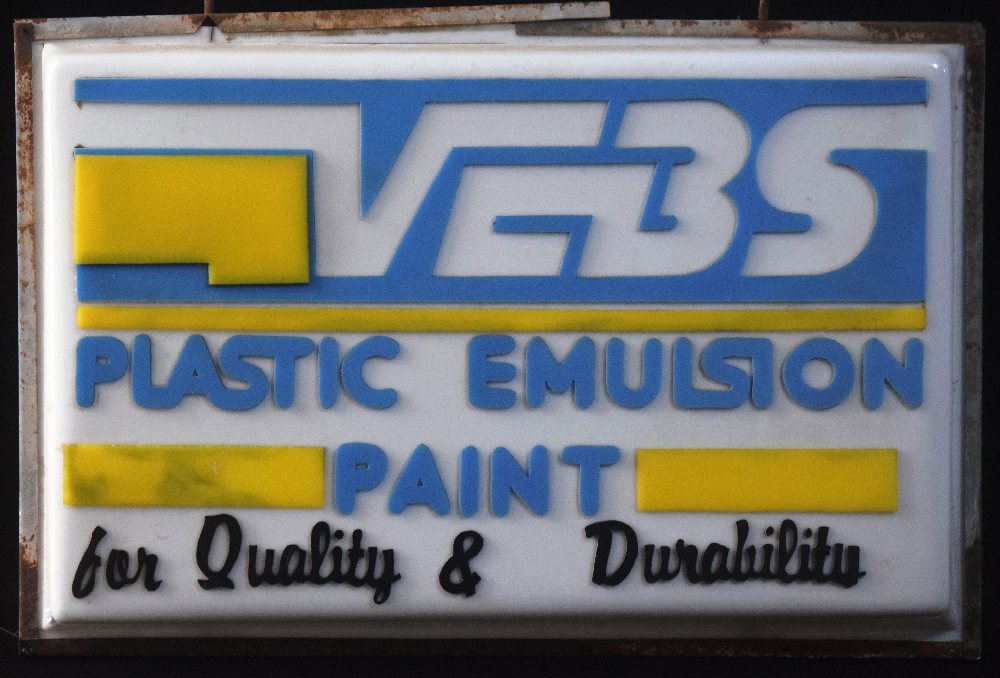 VEBS paints, 69 x 46cm double sided light up sign