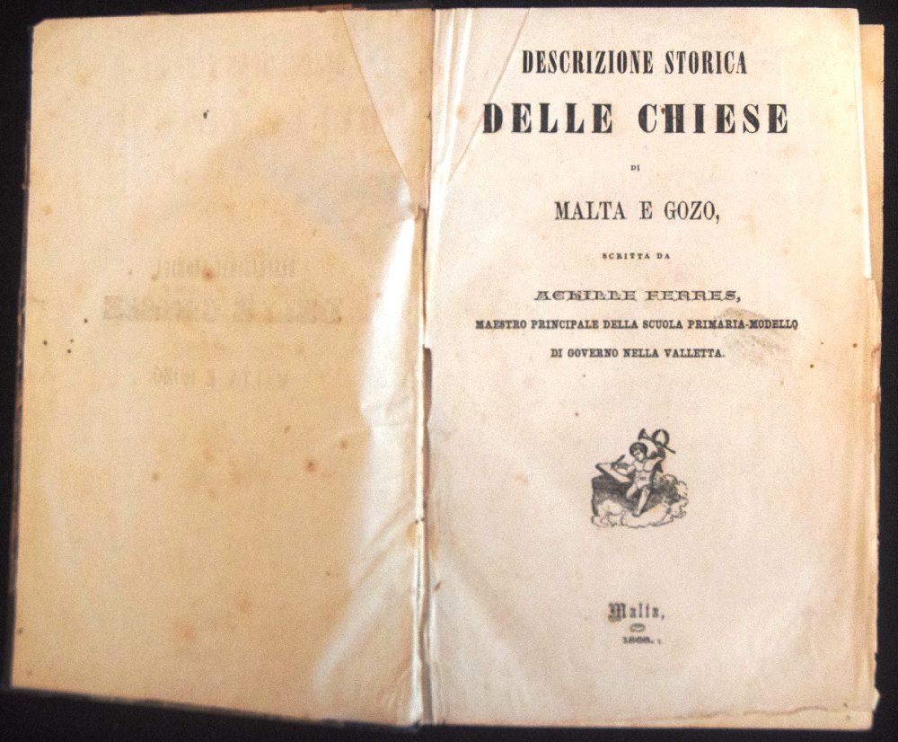 FERRES, Achille, Descrizione Storica Delle Chiese di Malta e Gozo, 1866