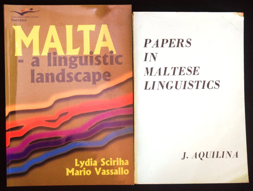 Aquilina J., Papers in Maltese Linguistics; Sciriha Lydia& Vassallo Mario, Malta - A Linguistic Land