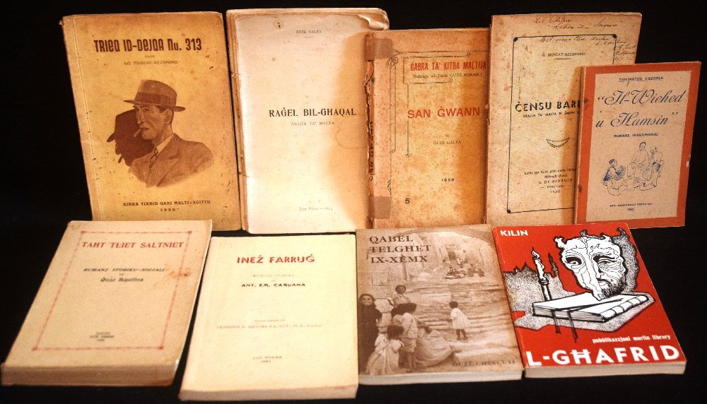 Malta Literature , 9 books, inc Taht Tlet Saltniet, Inez Farrug