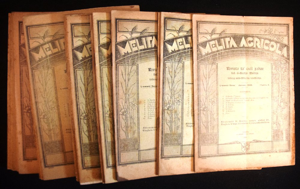Melita Agricola, 22 issues