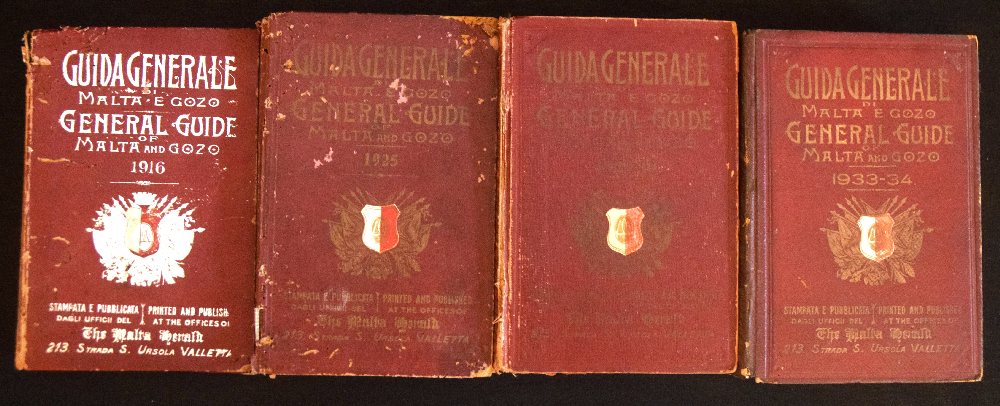 Guida Generale di Malta e Gozo, 1916, 1925, 1929-30, 1933-34 (4)