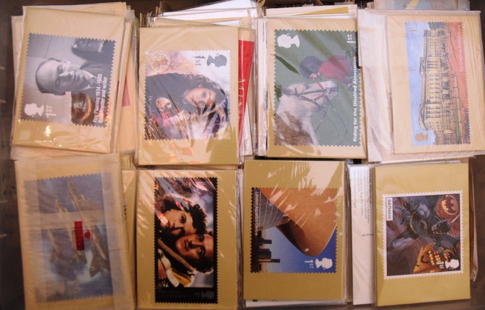 GB Royal Mail Commemorative Mint post cards, 370 sets in box;  3000