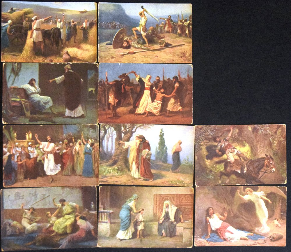 10, Old Testament series post cards
