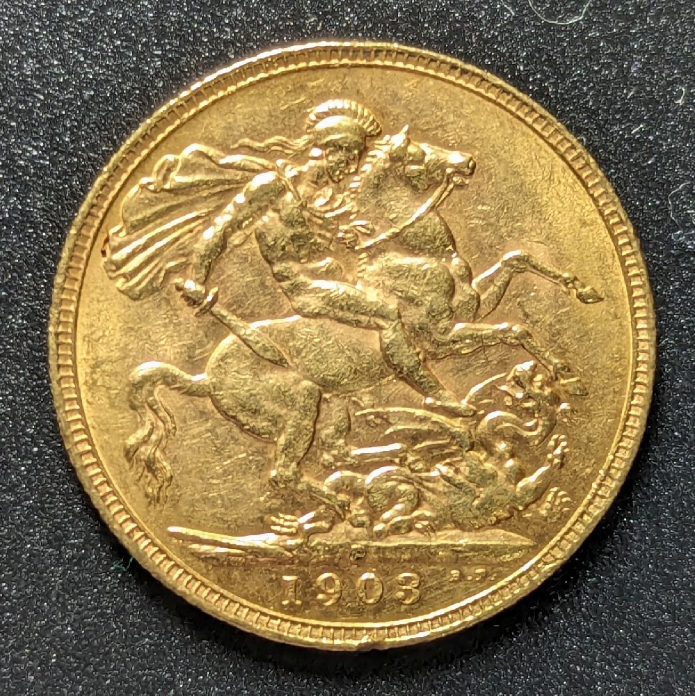 King E VII  gold sovereign, 1903