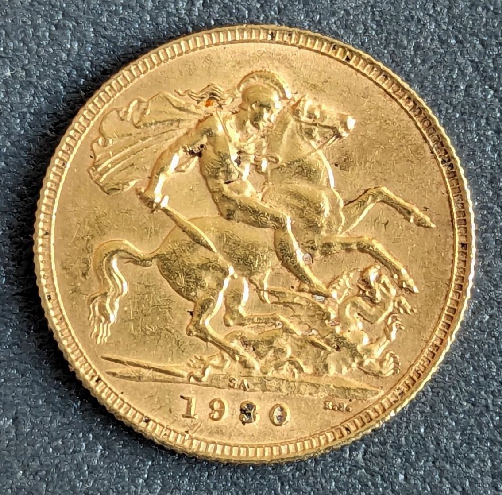 George V gold sovereign, 1930