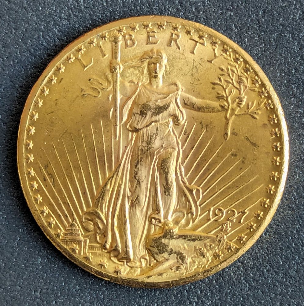 1927, US gold coin, 20$, Double eagle