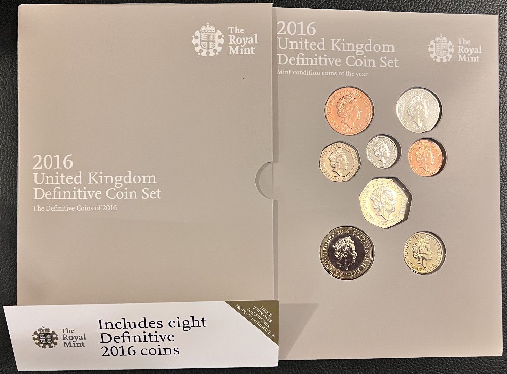 2016 UK coins dated annual set