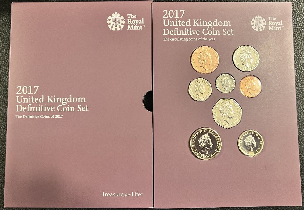 2017 UK coins dated annual set