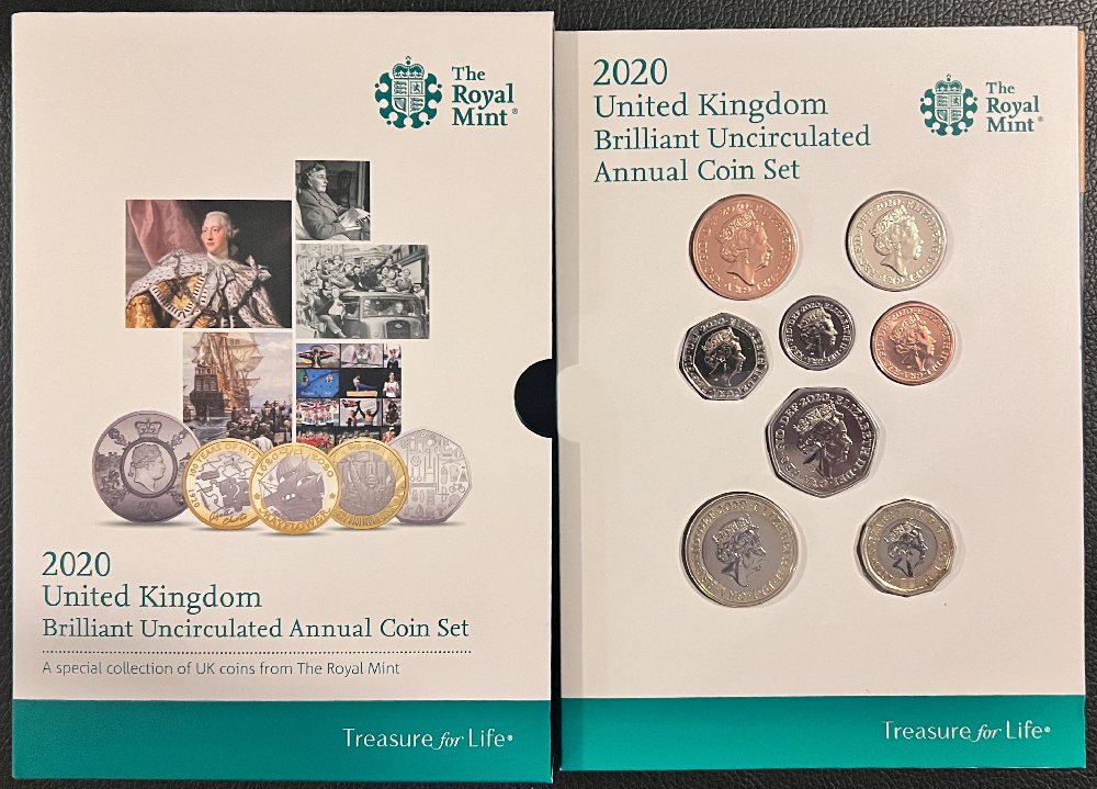 2020 UK coins dated annual set