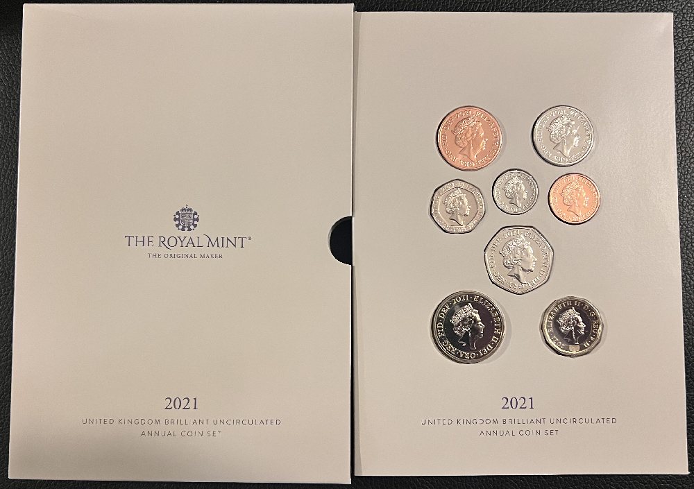 2021 UK coins dated annual set