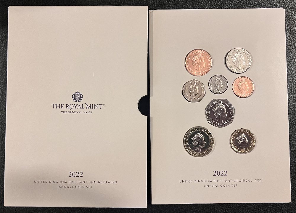 2022 UK coins dated annual set