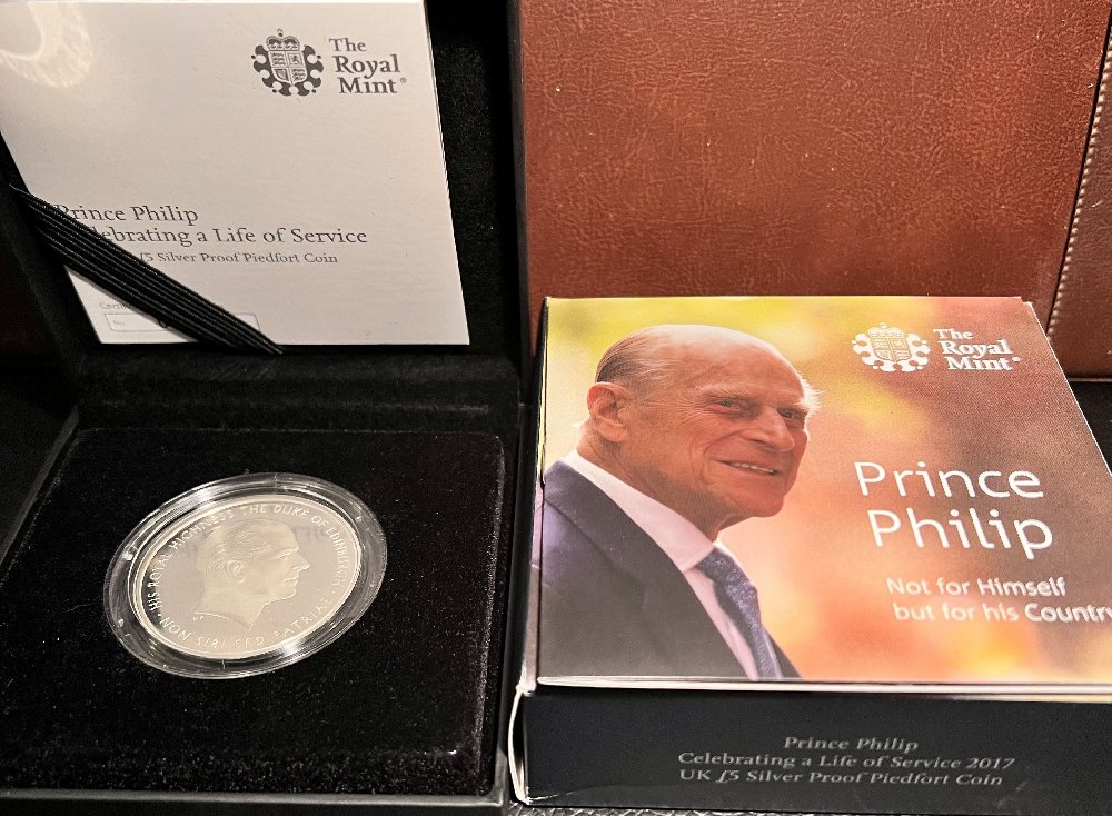 2017  - UK Silver proof coin - Prince Philip -Piedfort
