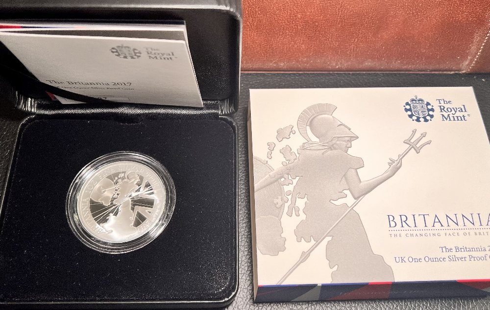 2017  - UK Silver proof coin - 1 oz Britannia silver proof