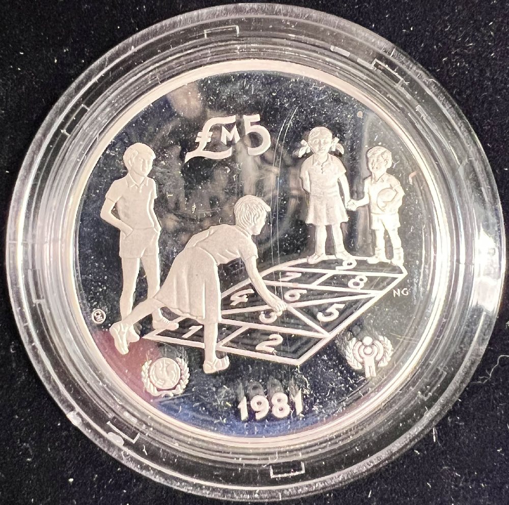 1981 Malta Silver coin - UNICEF Lm5