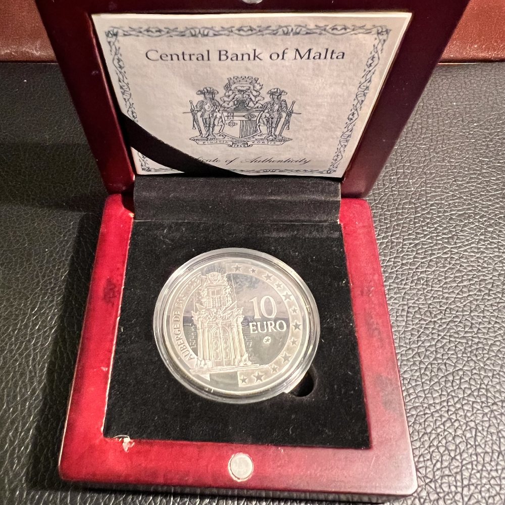 2008 Malta Silver coin - Europa - Auberge de Castille, 10 Euro