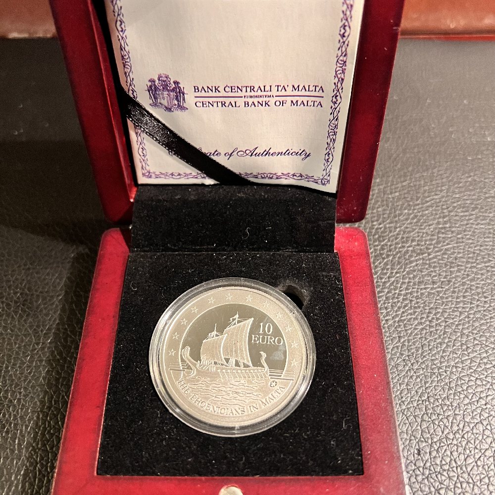 2011 Malta Silver coin - Europa - Phoenician explorers, 10 Euro