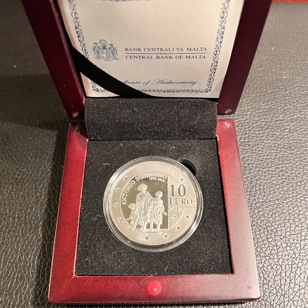 2012 Malta Silver coin - Europa - Antonio Sciortino, 10 Euro