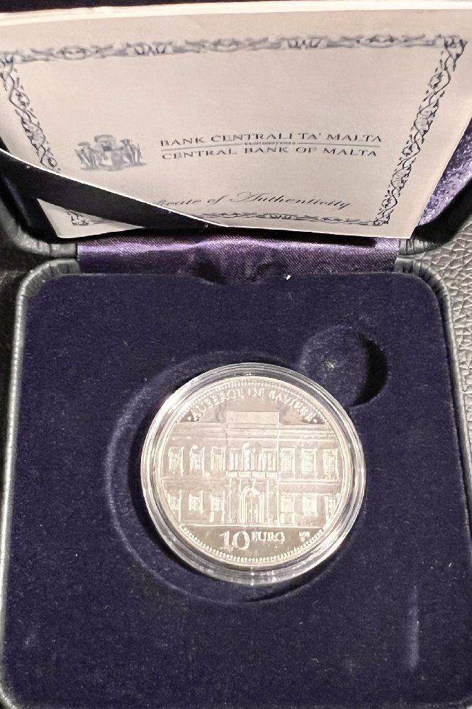 2015 Malta Silver coin - Auberge de Baviere, 10 Euro