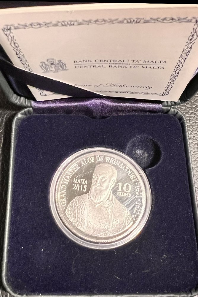 2015 Malta Silver coin - 400th Anniversary of Wignacourt Aqueduct